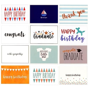48-Pack All Occasion Greeting Cards with Envelopes