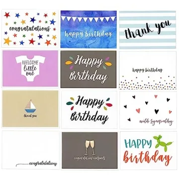48-Pack All Occasion Greeting Cards with Envelopes