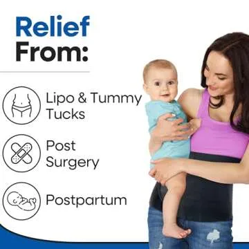 Abdominal Binder for Post-Surgery & Hernia Support | Comfortable Belly Band for Men & Women
