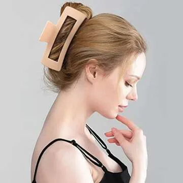 Extra Large Hair Claw Clips for Women - 4 Pack