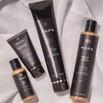 PHILIP B Forever Shine Shampoo, 32 fl. oz. (947 ml) - Volumizing Cleanser With Notes of Pure Oud Leaves Hair Smooth & Glossy, Reduces Frizz, For All Hair Types