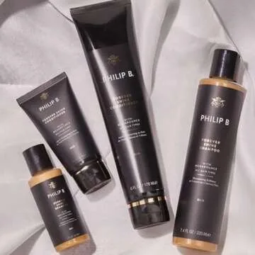 PHILIP B Forever Shine Shampoo, 32 fl. oz. (947 ml) - Volumizing Cleanser With Notes of Pure Oud Leaves Hair Smooth & Glossy, Reduces Frizz, For All Hair Types