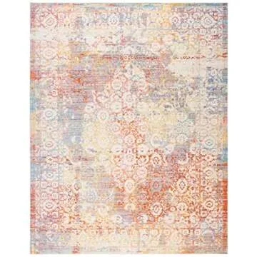 SAFAVIEH Windsor Area Rug 8x10 Cream Purple Shabby Chic