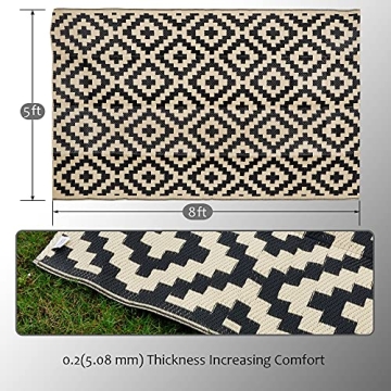 SAND MINE Reversible Mats: Stylish Outdoor & Indoor Rug