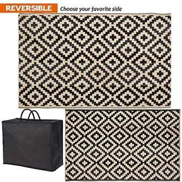 SAND MINE Reversible Mats: Stylish Outdoor & Indoor Rug