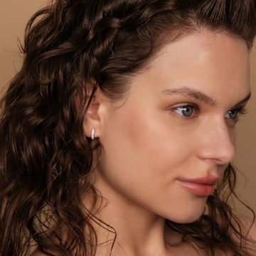 PAVOI 14K Yellow Gold Plated Huggie Cubic Zirconia Earrings