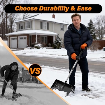 SFAED Snow Shovel with D-Grip Handle for Efficient Winter Use