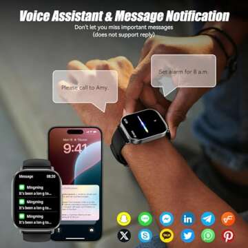 ganopterygon 2.01" HD Waterproof Smart Watch for Fitness