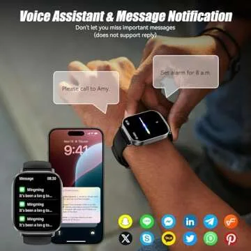 ganopterygon 2.01" HD Waterproof Smart Watch for Fitness