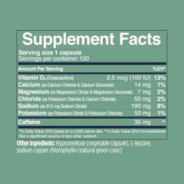 SaltStick Electrolytes with Caffeine - Salt Pills and Electrolytes for Running, Hydration, Leg Cramp...