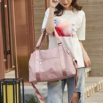 QEEFXLQI Gym Bag - Stylish Travel and Workout Companion