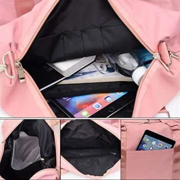 QEEFXLQI Gym Bag - Stylish Travel and Workout Companion