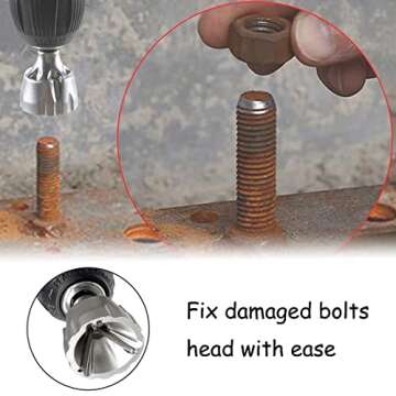 SeonFook Chamfer Tool: Quick & Durable Bolt Repair Tool