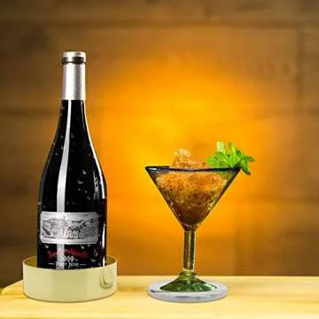 Stylish Deco Coasters Ceramic Set with Gold Holder