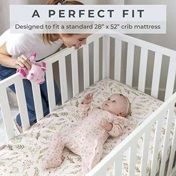 Pobi Baby Crib Sheets - Ultra-Soft, Perfect for Nursery