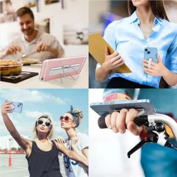 CISID Adjustable Foldable Cell Phone Stand, Anti-slip Rubber Design, Portable, Compatible with iPhone, iPad, Samsung Galaxy, and Other Devices, Suitable for Desktop and Travel