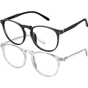 Blue Light Glasses 2-Pack for Eye Protection