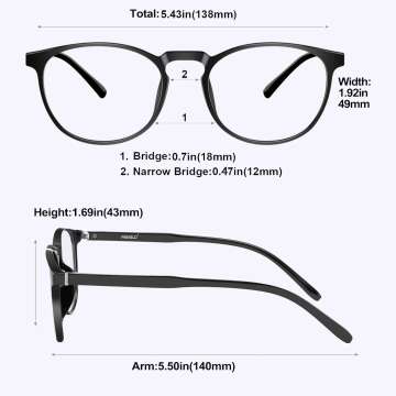 Blue Light Glasses 2-Pack for Eye Protection