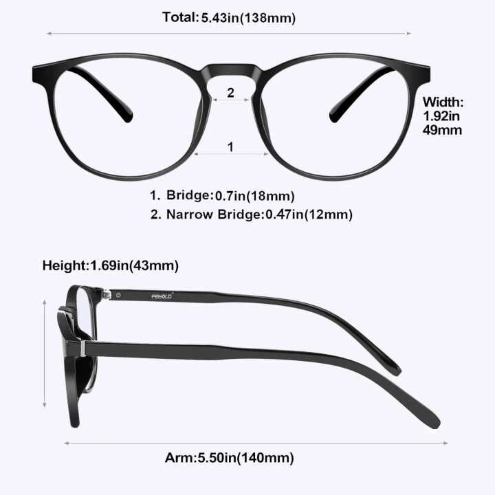 Blue Light Glasses 2-Pack for Eye Protection
