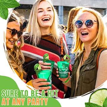 HeadLimes Clip-On Citrus Squeezer, Fun Novelty Party Gift, Adult Party Favors, Corona Beer, Lime for Drinks, Handheld Juicer, Bar Accessories and Decor (6-Pack, Lime)