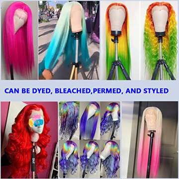 SUNYUON T-Part 613 Blonde Lace Front Wig Human Hair 13x4x1 Pre Plucked Middle Part Lace Wigs with Baby Hair 9A Brazilian Straight Blonde Human Hair Wigs for Black Women 150% Density