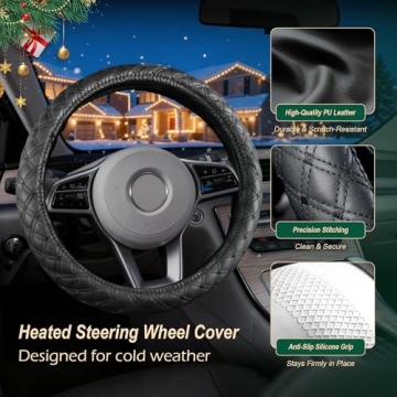 Heated Steering Wheel Cover for Fast Warmth and Comfort