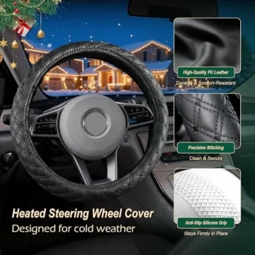 Heated Steering Wheel Cover for Fast Warmth and Comfort
