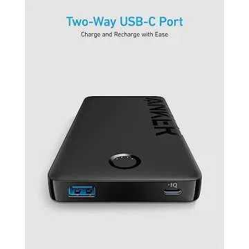 Anker Powerbank 10,000 mAh, 323 Power Bank with USB-C Port (Input & Output), Small But Strong External Mobile Phone Battery, Powercore for iPhone 14/14 Pro/14 Pro Max/Galaxy and More