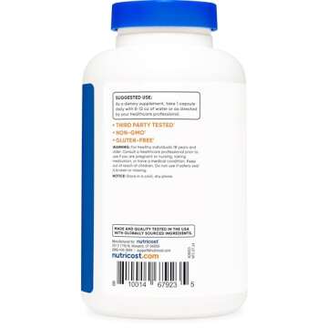 Nutricost Ginkgo Biloba 120mg, 240 Capsules - Extra Strength Ginkgo Biloba Extract - Gluten Free & Non-GMO