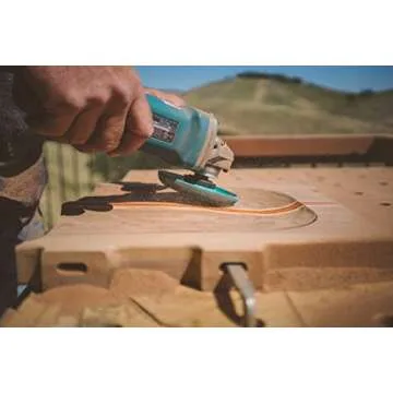 Kutzall Original Shaping Dish - Fine, 4-1⁄2" (114.3mm) Dia. X 7⁄8" (22.2mm) Bore - Woodworking Angle Grinder Attachment for DeWalt, Bosch, Milwaukee. Abrasive Tungsten Carbide, DW412O230