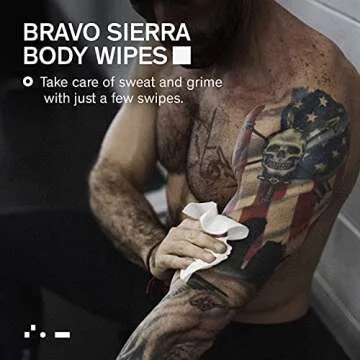 Bravo Sierra Body Wipes - Biodegradable & Refreshing Shower Wipes
