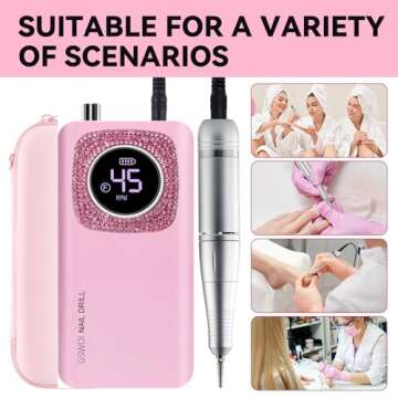 45000RPM Electric Nail Drill for Quick Manicures