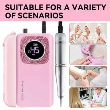 45000RPM Electric Nail Drill for Quick Manicures