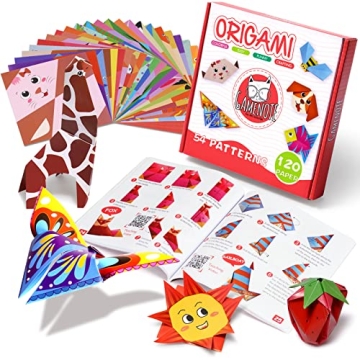 Gamenote Colorful Origami Kit 54 Projects and 120 Papers