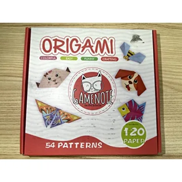 Gamenote Colorful Origami Kit 54 Projects and 120 Papers