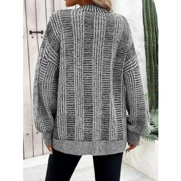 Stylish Open Front Color Block Cardigan with Pockets