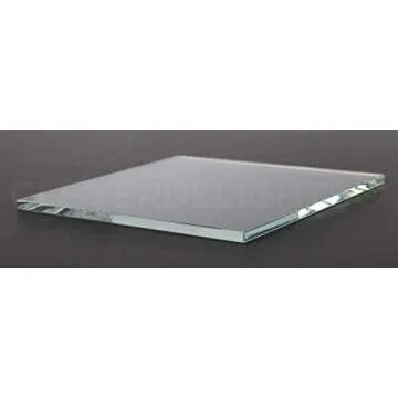 CleverDelights 4" Square Glass Tiles for Crafts and Decor