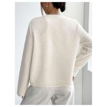 MakeMeChic Women's Lightweight Cardigan Blazers Casual Long Sleeve Open Front Button Down Jackets Outerwear