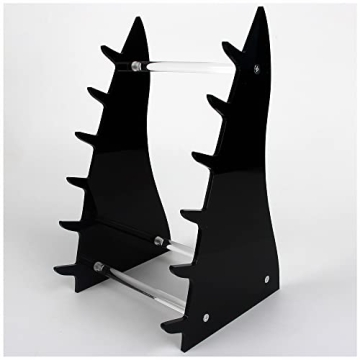 KAFENDA Acrylic Black Display Stand for 6 Knives