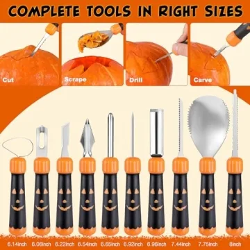 EverBrite Lantern & HAUSHOF 20PCS Carving Kit for Halloween