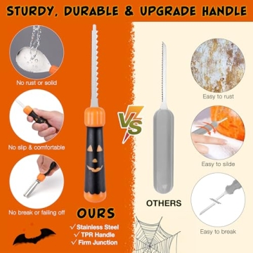 EverBrite Lantern & HAUSHOF 20PCS Carving Kit for Halloween