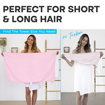 Luxe Beauty Microfiber Hair Towel Wrap for Quick Drying