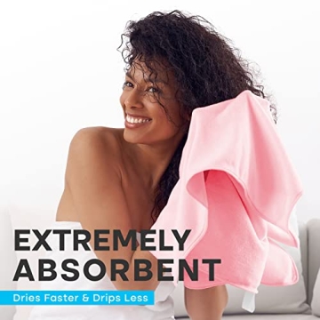 Luxe Beauty Microfiber Hair Towel Wrap for Quick Drying