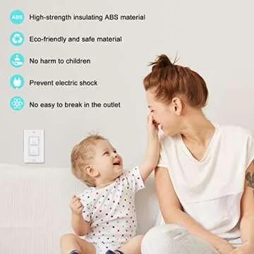 Child Safety Outlet Covers (55 Pack) with Hidden Handle