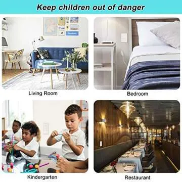 Child Safety Outlet Covers (55 Pack) with Hidden Handle