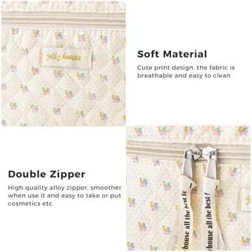 Functional Floral Makeup Bags for Travel and Organization