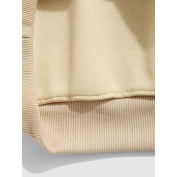 ZAFUL Men's Fleece Lined Pullover Hoodie for Casual Style