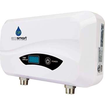 Ecosmart POU 3.5 Point of Use Electric Tankless Water Heater, 3.5KW@120-Volt, 6 x 11 x 3 Inch