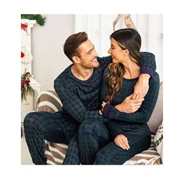 Ekouaer Couples Pajamas Set Stylish & Comfortable Sleepwear