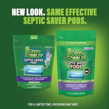 Green Gobbler Septic Tank Treatment Packets - 6 Month Supply